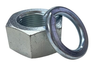 Zinc nut and spring washer suit Couplemate 70mm tow ball