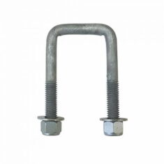 115mm x 100mm x 50mm square galvanised U bolt