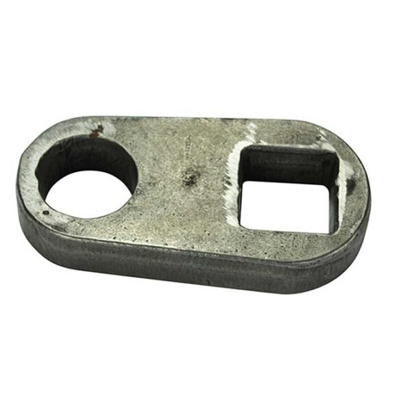 50mm Square Beam x 45mm Round Stub x 4-inch Drop - 32mm Plate