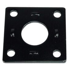 40mm Square Electric Backing Plate Weld Ring - Round Hole