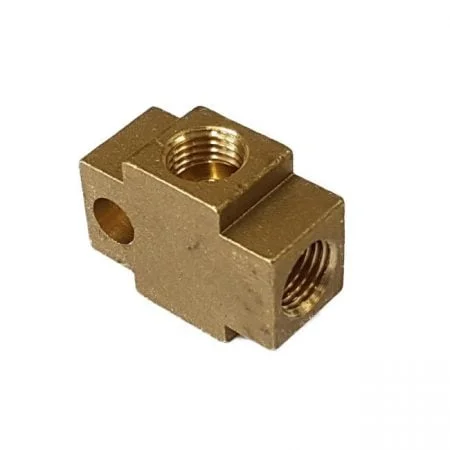 4 Way x 3/8 UNF Brass Hydraulic Hose