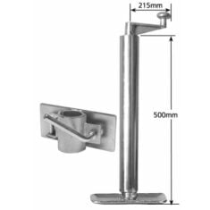 500mm HD Round Jack Stand (Incl Clamp)