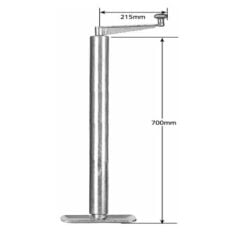 700mm jack stand no clamp