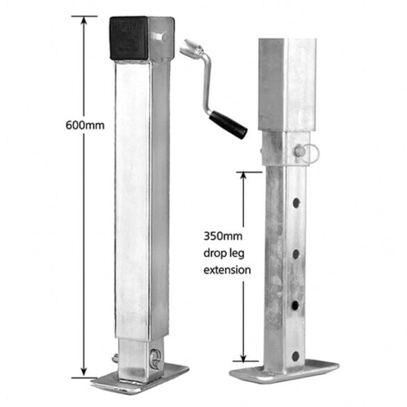 Manutec Loose Handle Drop Leg Jack Stand - ASSW-DLLH