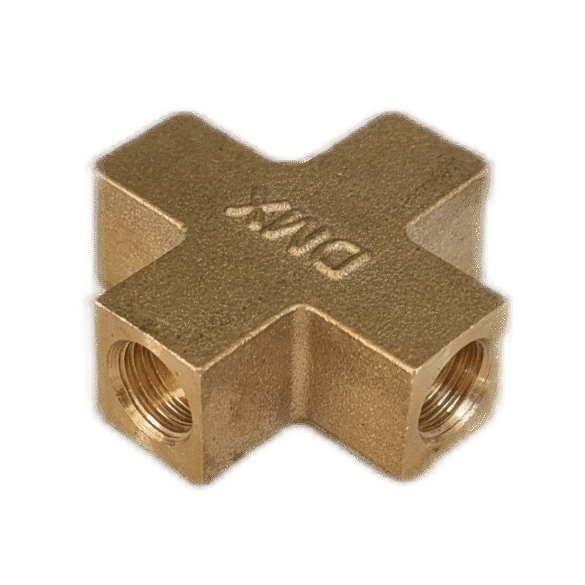 4 Way Brass Hydraulic COnnector