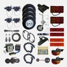 3t Electric Tandem Trailer Kit